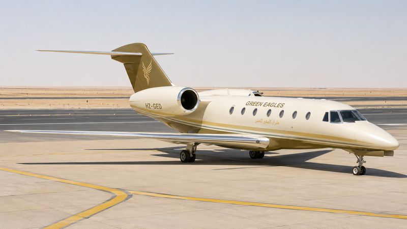 On the ramp at King Khalid Intl, Riyadh